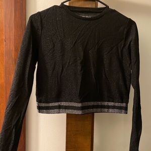 Disturbia Roxy Glitter crop top